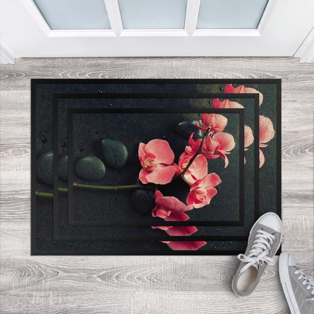 Flower Rugs Light Pink Orchid