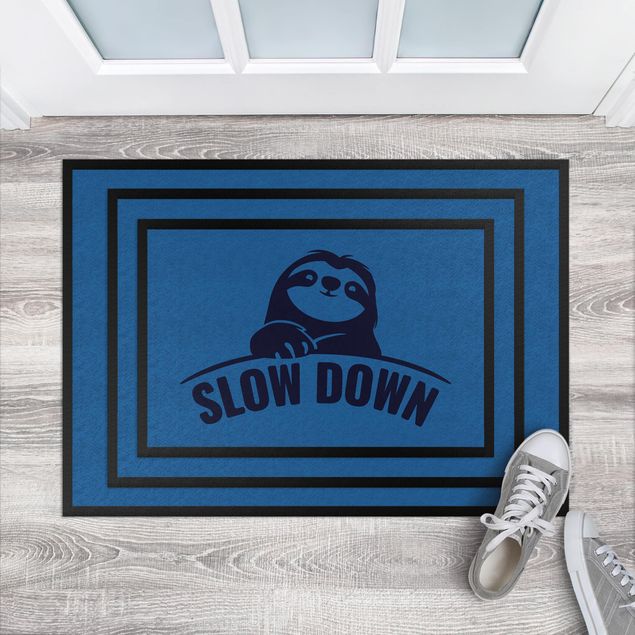small floor mat Slow Down