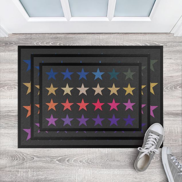 small floor mat Stars In Color Harmony