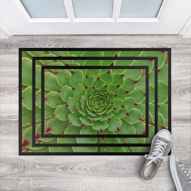 floral area rugs Succulent Pattern