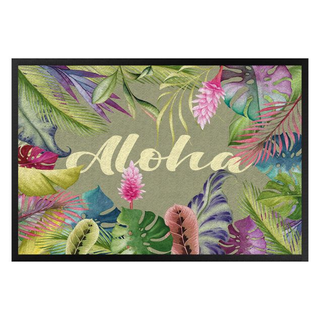 modern area rugs Tropical Aloha