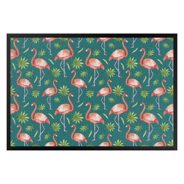 contemporary rugs Tropical Flamingos