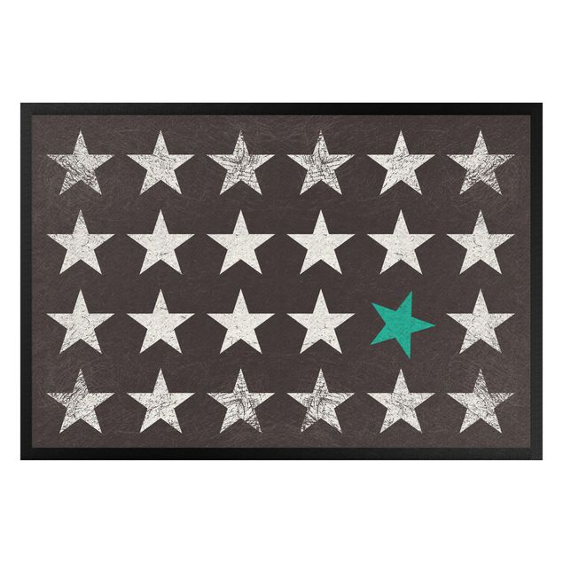 Modern rugs Turquoise Star