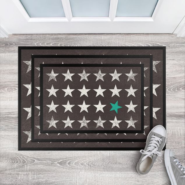 Small rugs Turquoise Star