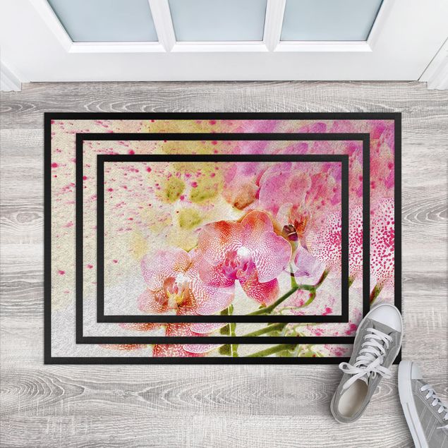 Flower Rugs Watercolour Orchids