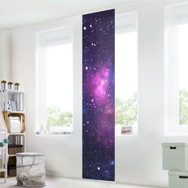 Sliding panel curtains set - Galaxy