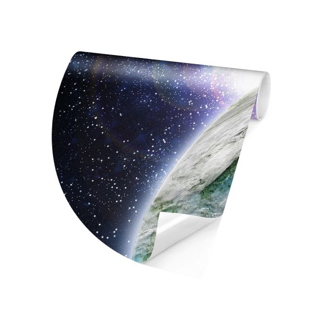 Self-adhesive round wallpaper - Galaxy Light