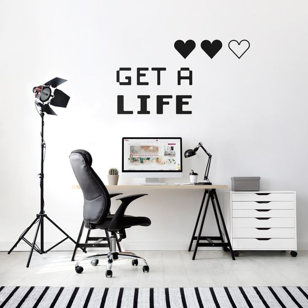 Wall stickers heart Gaming Hearts Get a Life