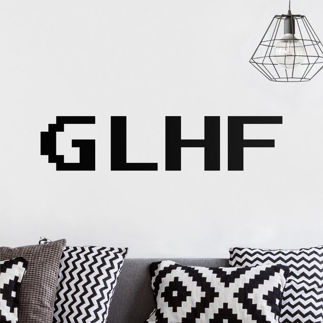 Wall decals quotes Gaming Abbreviation GLHF