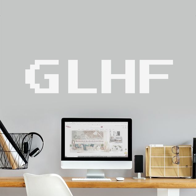 Wall decal Gaming Abbreviation GLHF