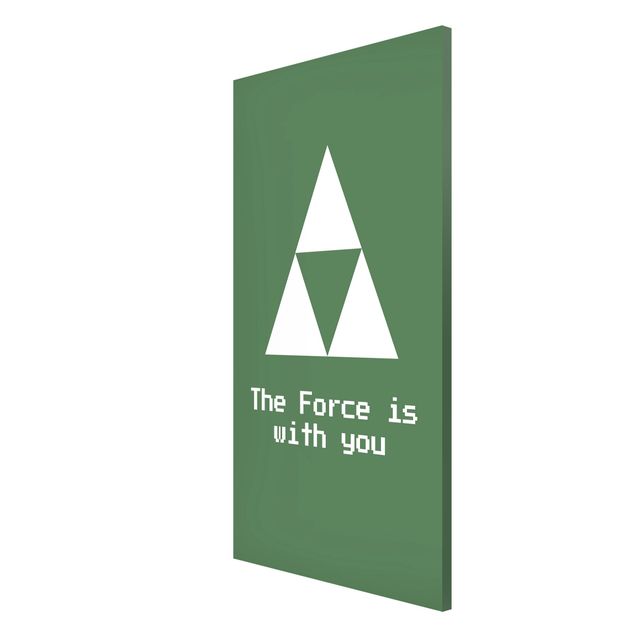 Magnetic memo board - Gaming Symbol The Force is with You - Portrait format 3:4