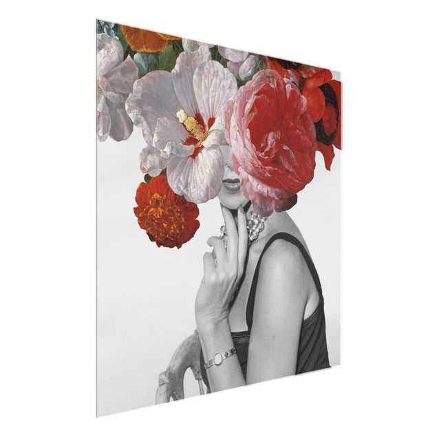 Glass print - Garden party in the head II