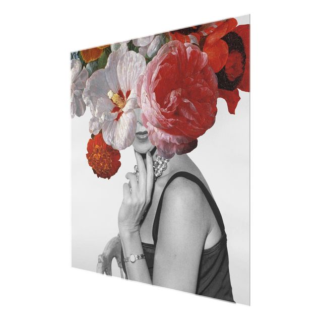 Glass print - Garden party in the head II