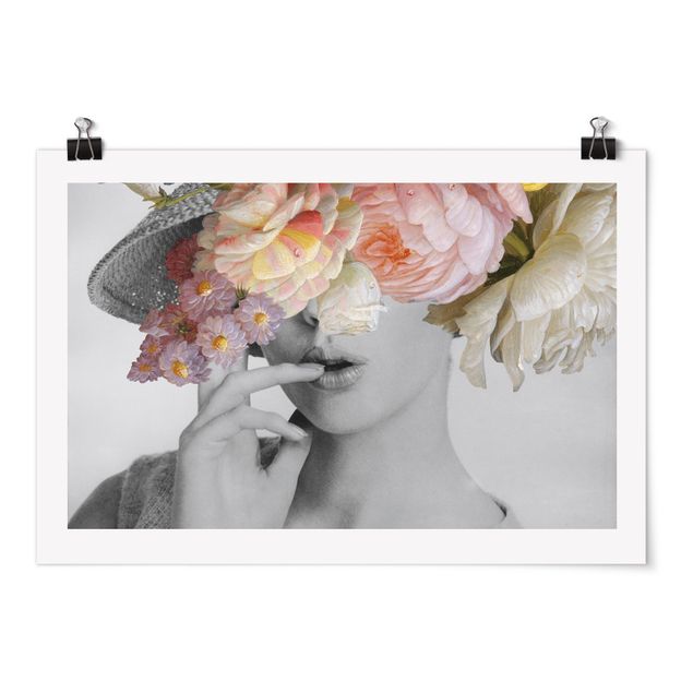 Poster art print - Garden party in the head