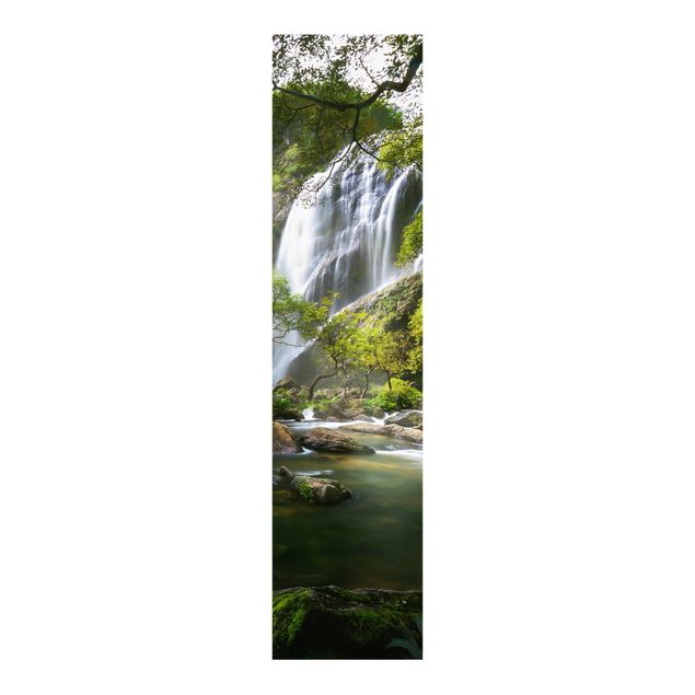 Sliding panel curtains set - Mountain Stream