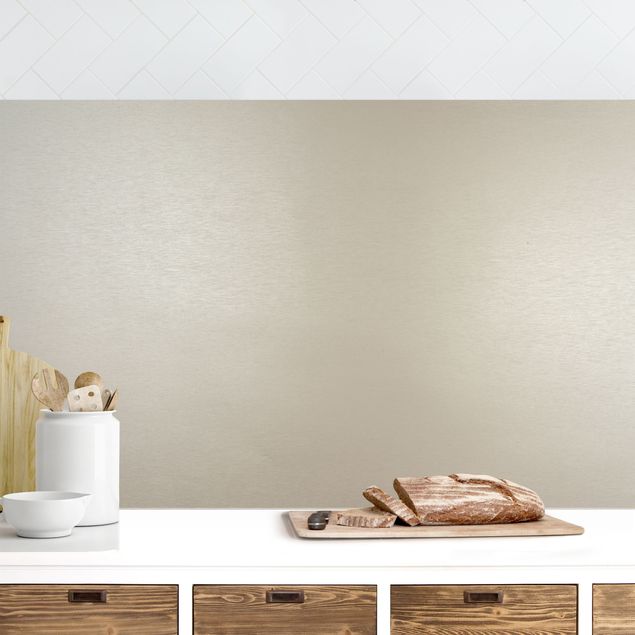 Kitchen wall cladding 3D texture - Brushed Mother Of Pearl-White
