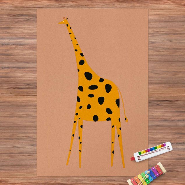 contemporary rugs Yellow Giraffe
