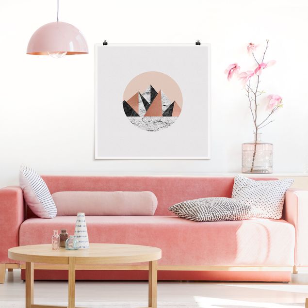 Poster - Geometrical Landscape In A Circle