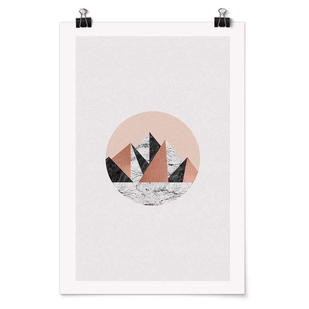 Poster - Geometrical Landscape In A Circle