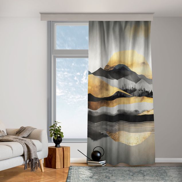 bespoke curtains Geometrical Landscape