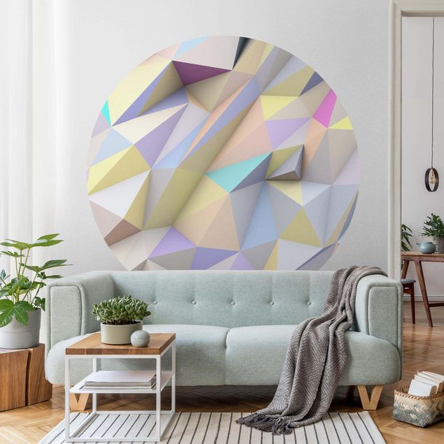 Wallpapers Geometric Pastel Triangles In 3D