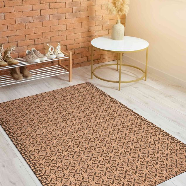 modern area rugs Geometrical Tile Mix Blossom Grey
