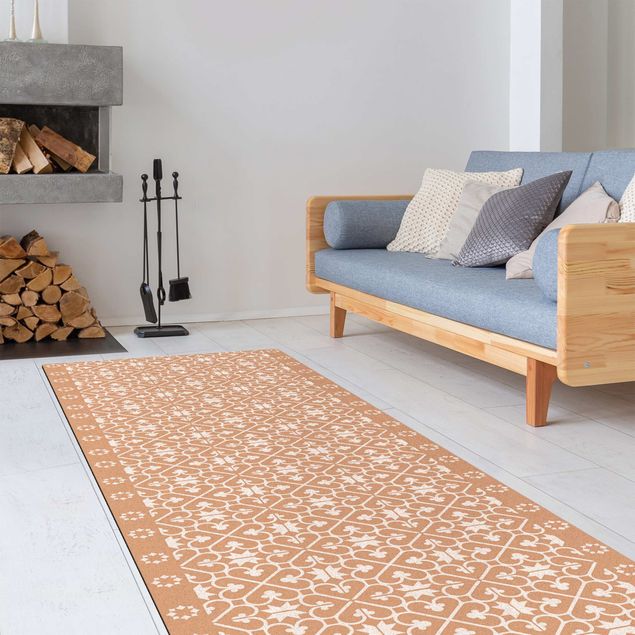 Modern rugs Geometrical Tile Mix Hearts White