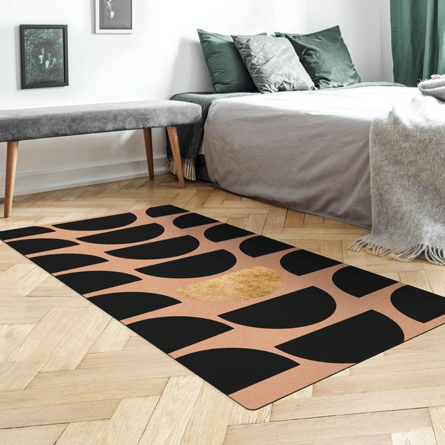 modern area rugs Geometrical Semicircle II