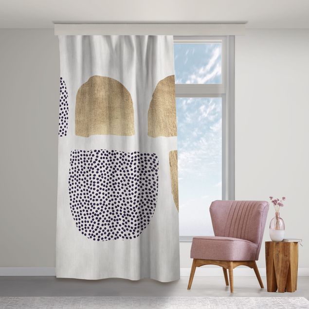 bespoke curtains Geometrical Semicircle III