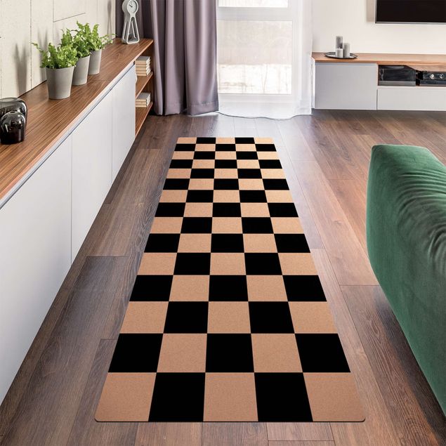 checkered floor mats Geometrical Pattern Chessboard Black And White