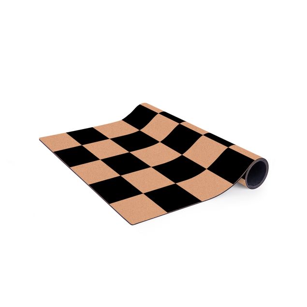 black and white floor mats Geometrical Pattern Chessboard Black And White