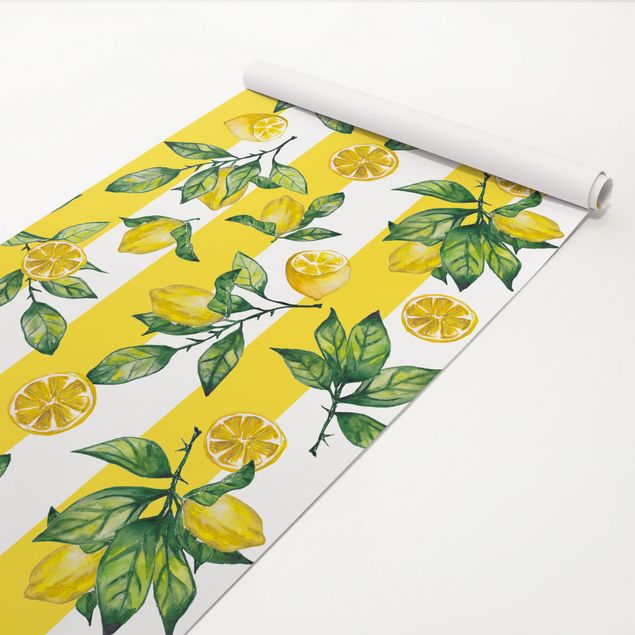 Wallpaper - Striped Lemon - Roll