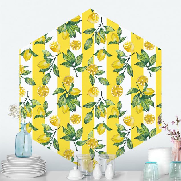 Wallpapers Striped Lemons