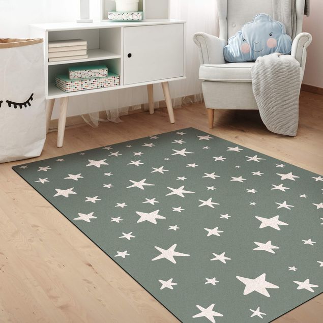 Large rugs Drawn Big Stars Up In Blue Sky