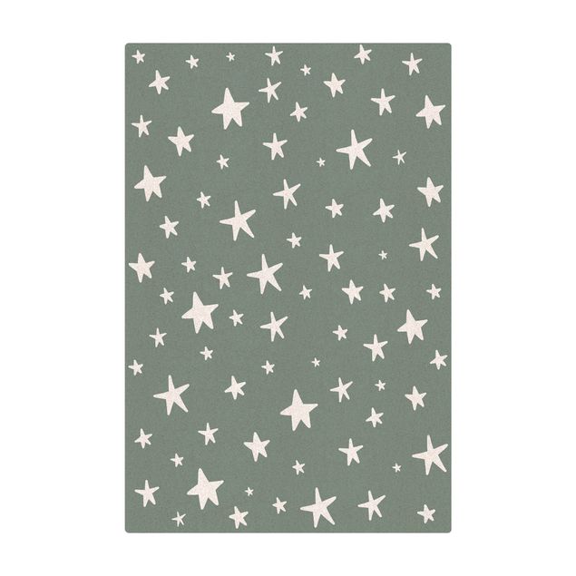 Cork mat - Drawn Big Stars Up In Blue Sky - Portrait format 2:3