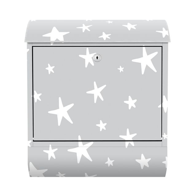 Letterbox - Drawn Big Stars Up In Grey Sky
