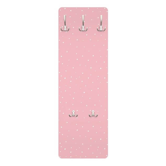 Coat rack modern - Drawn Little Dots On Pastel Pink