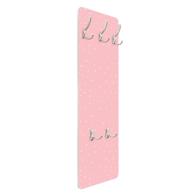Coat rack modern - Drawn Little Dots On Pastel Pink
