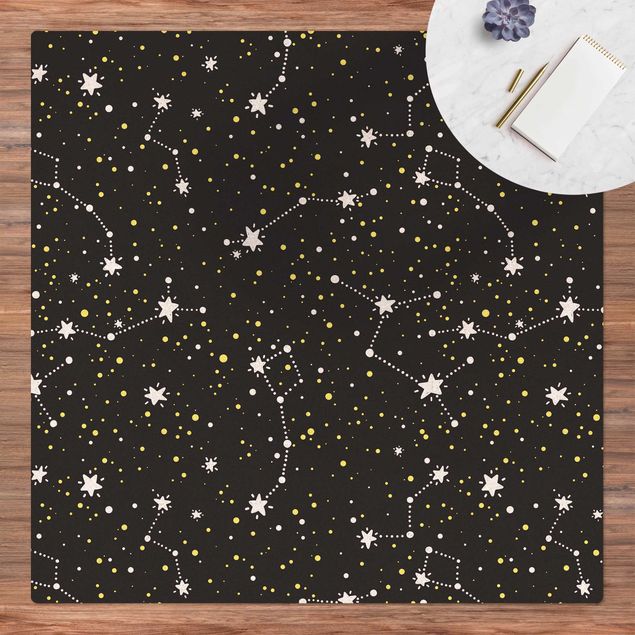 modern area rugs Drawn Starry Sky With Great Bear