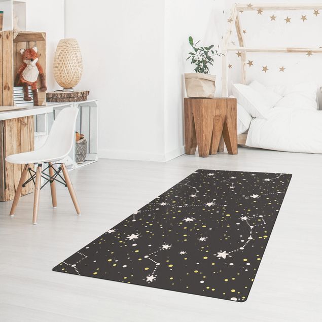 Modern rugs Drawn Starry Sky With Great Bear