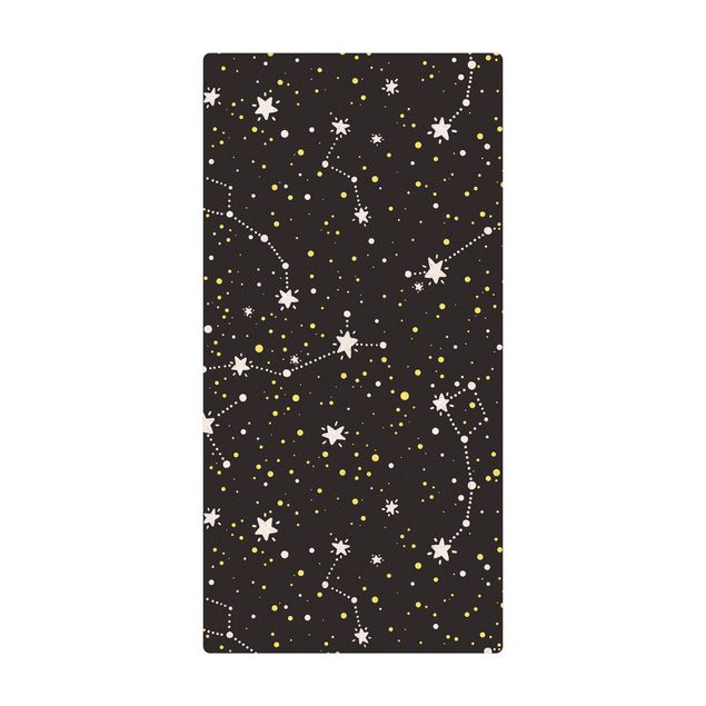 Cork mat - Drawn Starry Sky With Great Bear - Portrait format 1:2