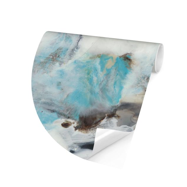 Self-adhesive round wallpaper - Tide With Flotsam III