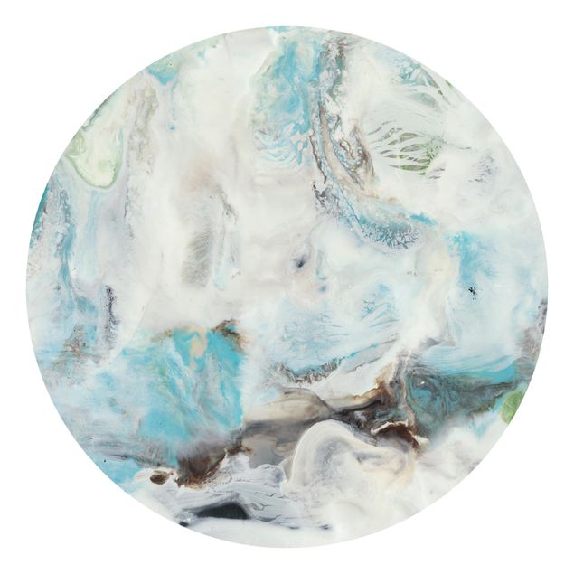 Self-adhesive round wallpaper - Tide With Flotsam III