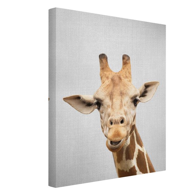 Canvas print - Giraffe Gundel - Portrait format 3:4