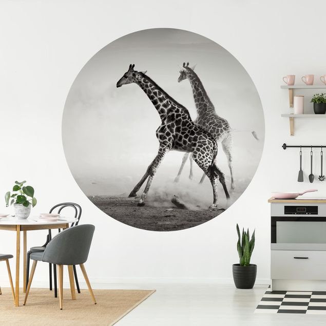 Wallpapers Giraffe Hunt