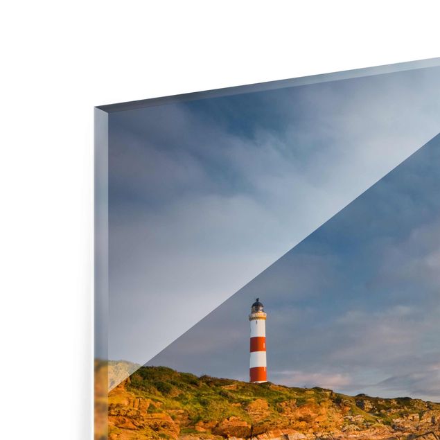 Glass print 3 parts - Lighthouse collage