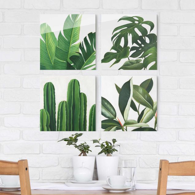 Magnettafel Glas Favorite Plants Tropical Set I
