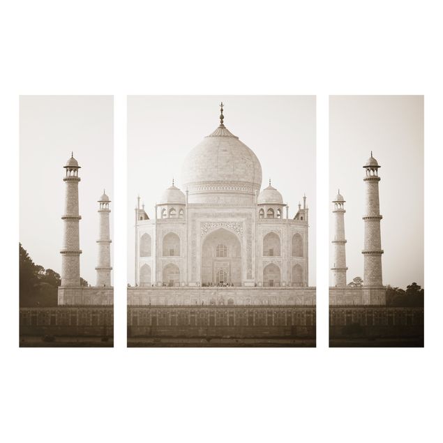 Glass print 3 parts - Taj Mahal