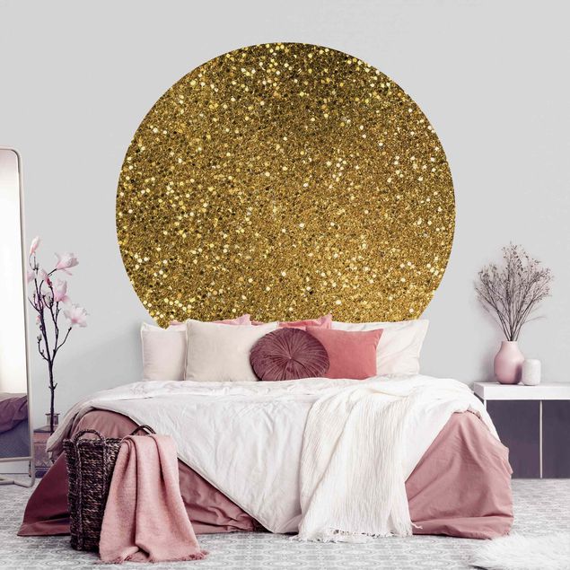 Wallpapers Glitter Confetti In Gold