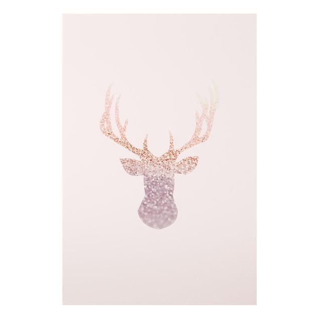 Print on forex - Shimmering Deer - Portrait format 2:3